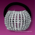 fashion metal silver plated crystal bridal hair band